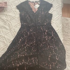 Black lace dress